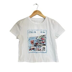 White Italia Graphic T-Shirt